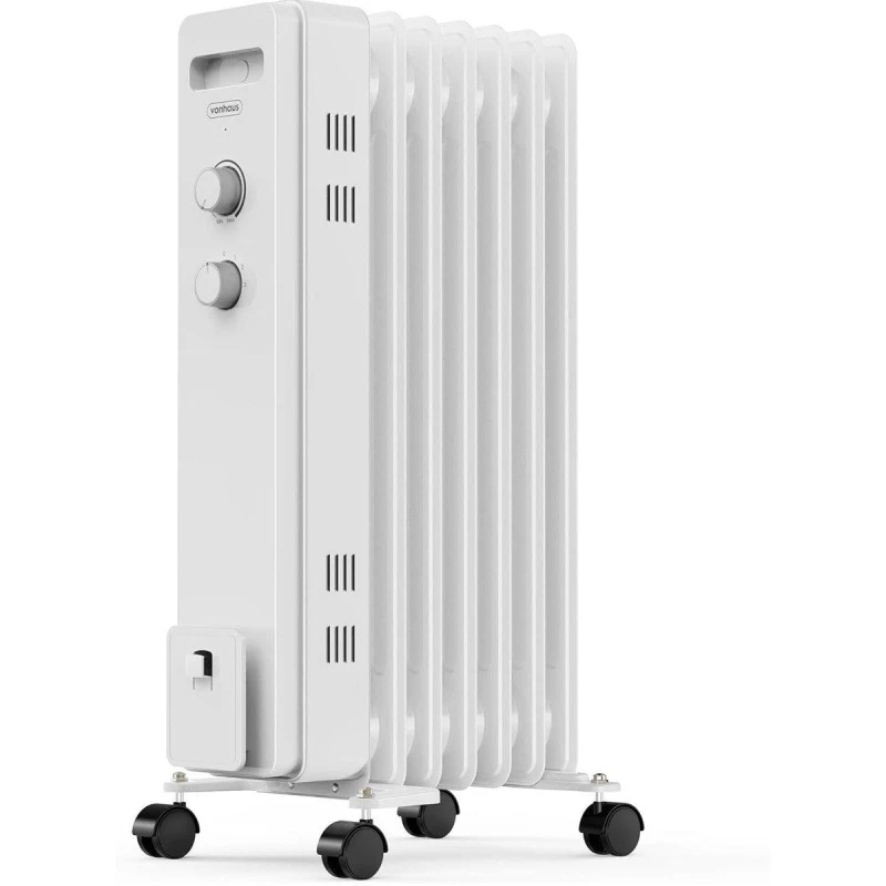 Image of VonHaus 7Fin 1500W Oil Filled Radiator - White White unisex One Size