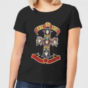 Image of Guns N Roses Appetite For Destruction Womens T-Shirt - Black - M