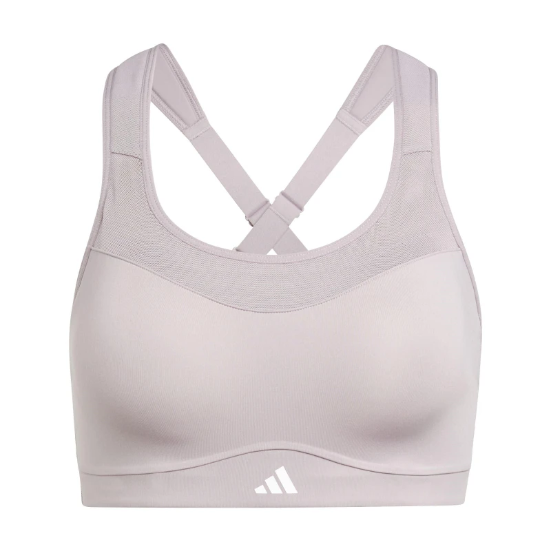 Image of adidas Womens Medium Impact Sports Bra Preloved Fig female 2XS A-B