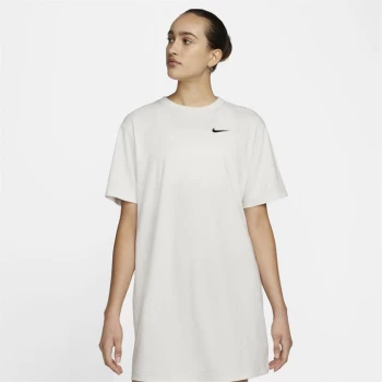 Image of Nike Swoosh T Shirt Dress Womens - White