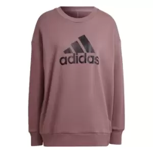Image of adidas Future Icons Animal Print Sweatshirt Womens - Pink