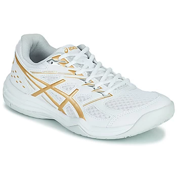 Image of Asics UPCOURT 4 womens Indoor Sports Trainers (Shoes) in White.