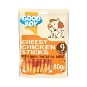 Image of Good Boy Cheesy Chicken Dog Sticks 80g
