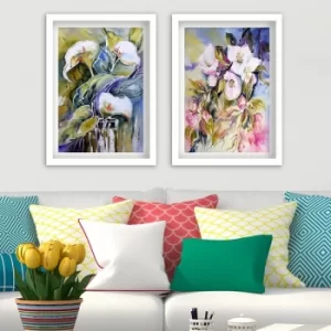 Image of SET_126 Multicolor Decorative Framed Painting (4 Pieces)