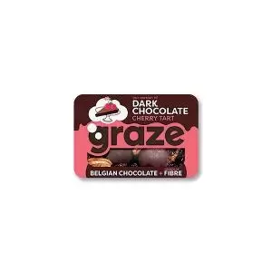 Image of Graze Dark Chocolate Cherry Tart Punnet 53g Pack of 9 1530 PX70051