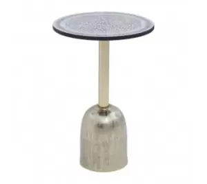Image of Inventivo Mosaic Top Gold Base Side Table