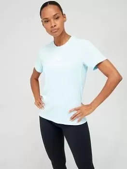 Image of adidas Big Logo Tee - Light Blue, Size S, Women