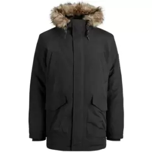 Image of Jack and Jones Parka Jacket - Black