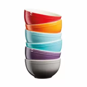 Image of Cooks Professional G4114 6 Piece Multicoloured Bowls