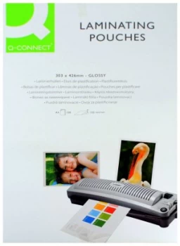 Image of Q Connect Lamg Pouch A3 125mic Pk100