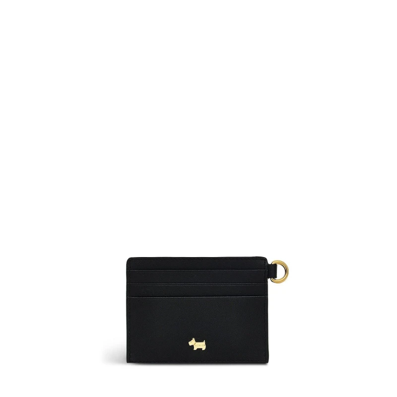 Image of Radley Small Leather Card Holder Black female One Size