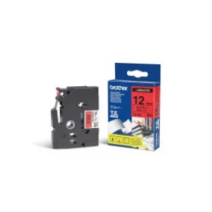 Image of Brother TZE-431 P-touch Black on Red Tape 12mm x 8m