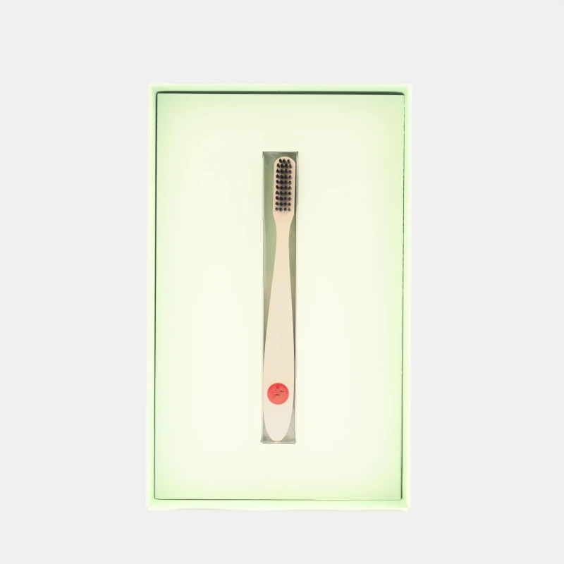 Image of Off White Face Toothbrush Normal Dental Care Creme Red unisex One Size