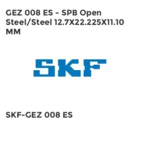 Image of GEZ 008 ES - SPB Open Steel/Steel 12.7X22.225X11.10 MM