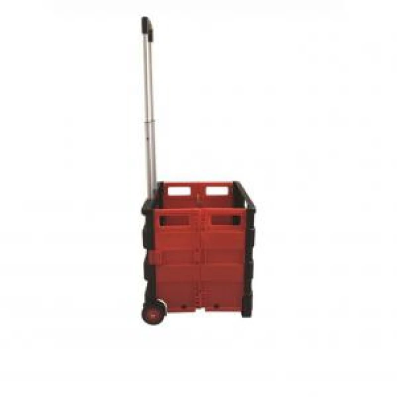 Image of SECO Seco Collapsible Shopping Cart Red/Black - ZY-LC-BR ZY-LC-BR