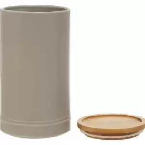 Image of Grey Large Canister Storage Containers For Kitchen Plain Items Tea Sugar Canister And More Storage Jars 11 x 11 x 12 - Premier Housewares