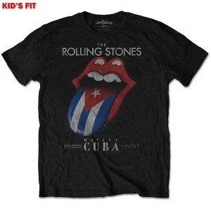 Image of The Rolling Stones - Havana Cuba Kids 5 - 6 Years T-Shirt - Black