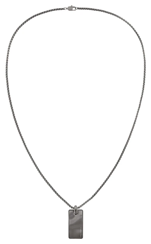 Image of Calvin Klein 35100032 CK Metallic Waves Mens Grey Stainless Jewellery