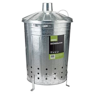 Image of Draper Galvinised Incinerator and Lid