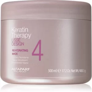 Image of Alfaparf Milano Lisse Design Keratin Therapy Rehydrating Mask for All Hair Types 500ml