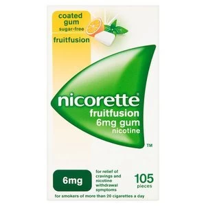 Image of Nicorette 6mg Fruit Fusion Gum 105x Pieces