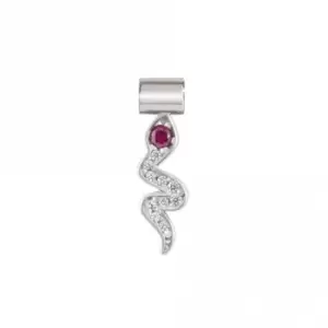 Image of Seimia Symbols Sterling Silver & Coloured Cubic Zirconia Pendant 147122/006
