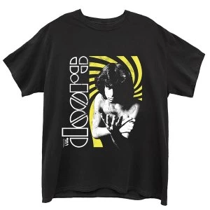 Image of The Doors - Jim Spinning Unisex Medium T-Shirt - Black