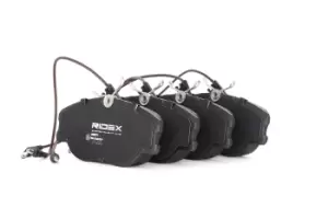 Image of RIDEX Brake pad set 402B0175 Brake pads,Brake pad set, disc brake FIAT,PEUGEOT,CITROEN,Scudo Kastenwagen (220_),Scudo Kombi (220_),ULYSSE (220)