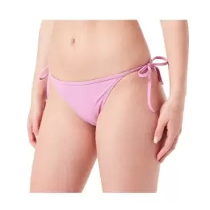 Image of Puma Womens Side Tie Bikini Bottom Pink Med / 10-12