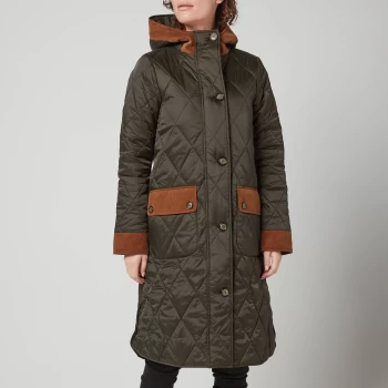 Image of Barbour Womens Mickley Quilted Jacket - Sage/Ancient - UK 14