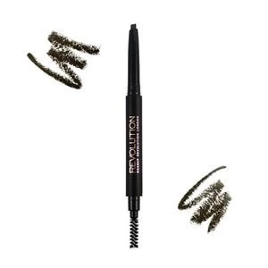 Image of Makeup Revolution Duo Brow Pencil Dark Brown Brown