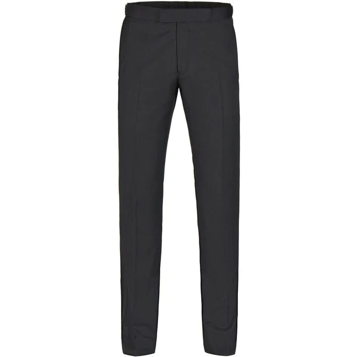 Image of Alexandre of England Wells Black Twill Dress Trouser - 30R