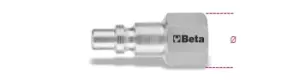 Image of Beta Tools 1916GF Euro Profile Female Thread Tapered Quick Coupling BSPT 3/8"