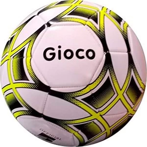 Image of Gioco Unisex-Youth Football, White/Yellow, 5