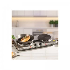 Image of Daewoo Double Stainless Steel Hot Plate