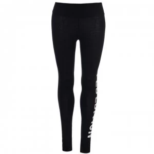 Image of Golddigga Large Logo Leggings Ladies - Black LE