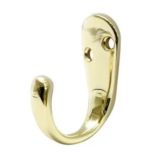 Image of BQ Gold Brass Effect Zinc Alloy Hat Coat Hook