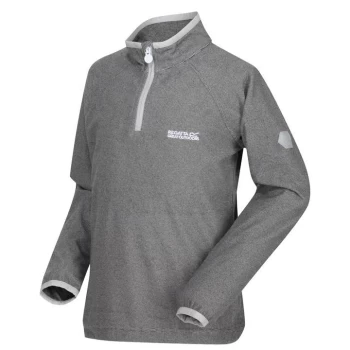Image of Regatta Grey 'Loco' Half Zip Mini Stripe Fleece - age 3-4