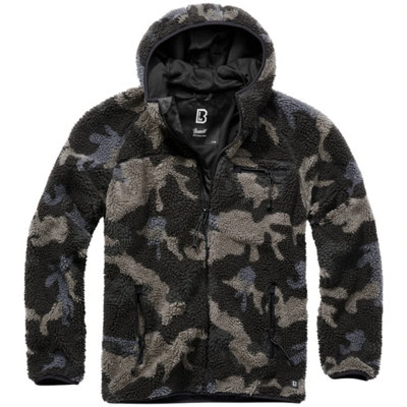 Image of Brandit Teddy Fleece Jacket Between-seasons Jacket dark camo S Men