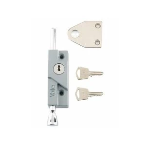 Image of Yale Locks 8K116 Multi Purpose Door Bolt Silver Enamel Finish Visi