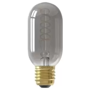 Image of Calex Standard Titanium Filament Tubular Flex E27 4W Dimmable Light Bulb