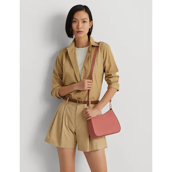 Image of Leather Baguette Bag