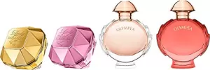 Image of Paco Rabanne Miniature Gift Set 5ml Lady Million + 5ml Lady Million Empire + 6ml Olympea + 6ml Olympea Legend