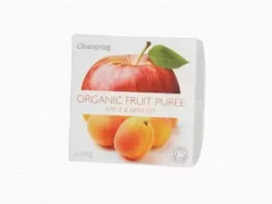Image of Clearspring Organic Fruit Purée Apple & Apricot 2 x 100g