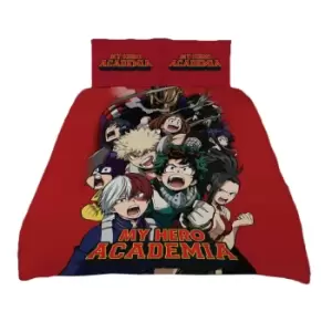 Image of My Hero Academia Duvet Cover Set (Double) (Red)
