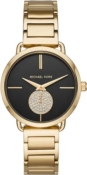 Image of Michael Kors Watch Portia Ladies D - Black MKR-249