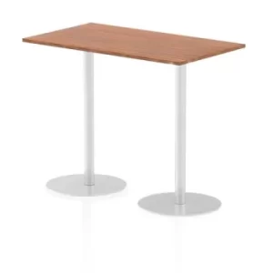 Image of Italia Poseur Table Rectangle 1400/800 Top 1145 High Walnut