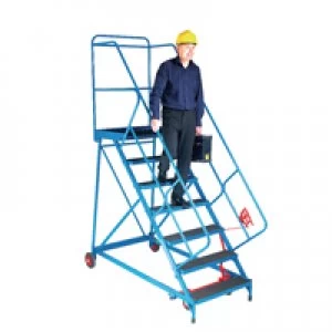 Image of Fort Trojan Wide Tread Mobile Steps Easy Slope 7 Phenolic Treads GS110