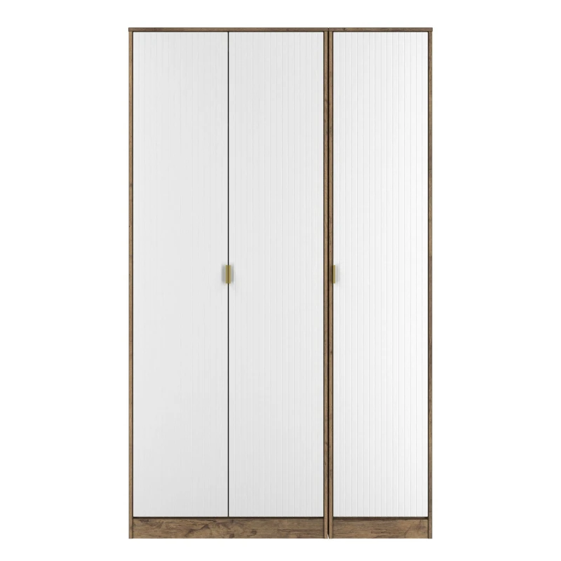 Image of Ready Assembled 2 U Bexley 3 Door Wardrobe (Ready Assembled) Size: Large Multicolor Unisex Large