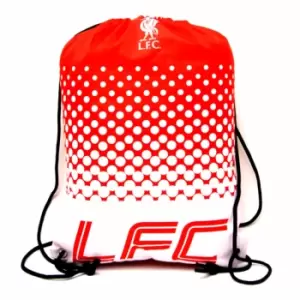 Image of Liverpool FC Official Football Crest Design Fade Gym Bag (One Size) (Red/White)